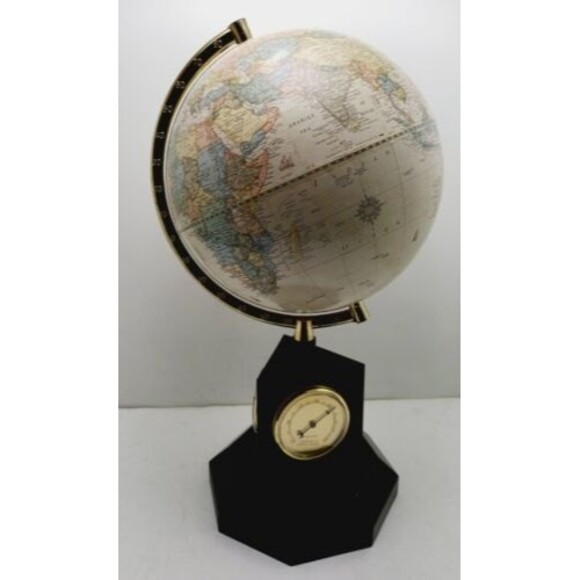 Classic  GLOBE BY THE GEORGE F.CRAM COMPANY-Wth Barometer,Thermometer,Hygrometer - Picture 4 of 12